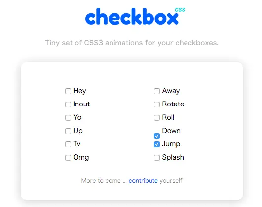Animated CSS3 Input Checkboxes